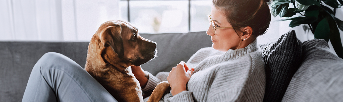 Pet Owner with her cat and dog